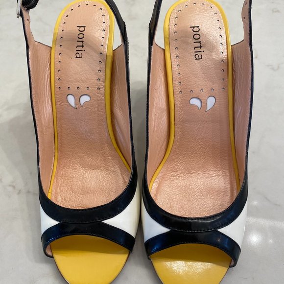 Womans, Portia brand, 9 Medium, sling back, open toe, high heel, shoes - Picture 9 of 12